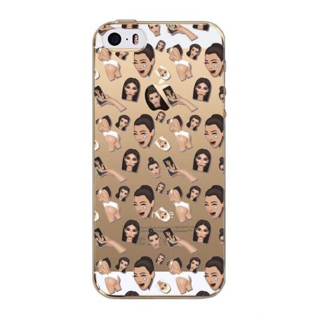 Achat Coque Kim Kardashian Emojis Modèle 1 iPhone 5/5S/SE COQ5X-514X