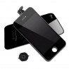 First Quality Complete Kit: Glass Digitizer, LCD Screen, Frame, Backcover and Button for iPhone 4 Black