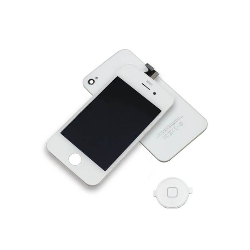 Ecran complet iPhone 4S Blanc : Vitre Tactile + Ecran LCD pour iPhone 4S  Blanc