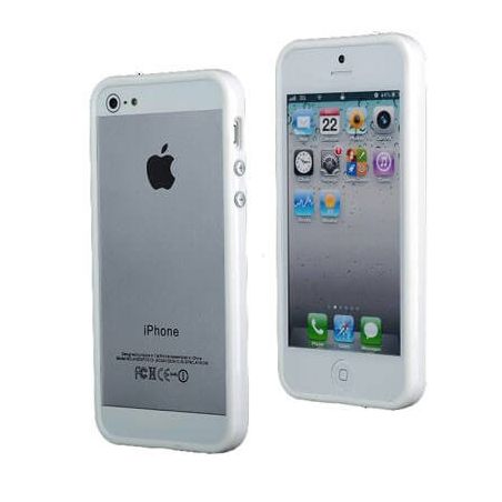 Achat Bumper - Contour TPU Blanc iPhone 5/5S/SE COQ5X-019X