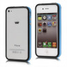Bumper – Blauwe en zwarte rand in TPU IPhone 4 & 4S