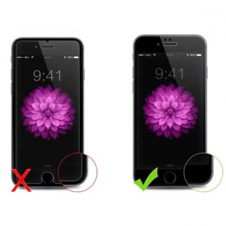 0,3mm premium gekleurde tempered glass screen protector iPhone 6/6S  Beschermende films iPhone 6 - 5