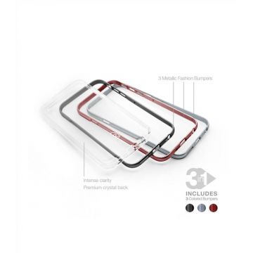 Achat Coque Bumper Crystal 3 en 1 Gris Sidéral iPhone 7 / iPhone 8 CSCOQ3IN1IP7GR-X