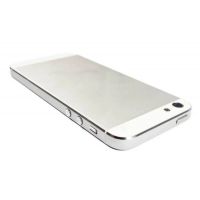 Complete frame and metallic border for iPhone 5 White