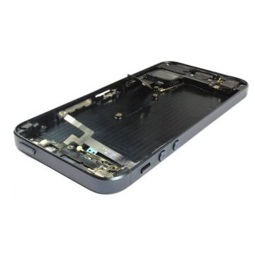 Complete frame and metallic border for iPhone 5 Black