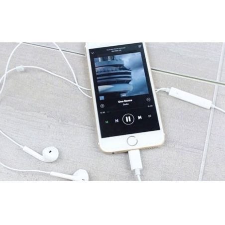 iPhone oortjes zet micro & volumeknop oordopjes op de iPhone