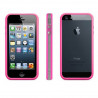Bumper roze en transparent rand in TPU IPhone 5/5S/SE