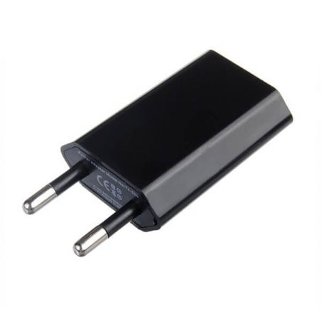 Black mains charger USB iPhone iPod CE approved 1.0 Amp  Chargers - Powerbanks - Cables iPhone 4 - 1