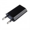 Black mains charger USB iPhone iPod CE approved 1.0 Amp