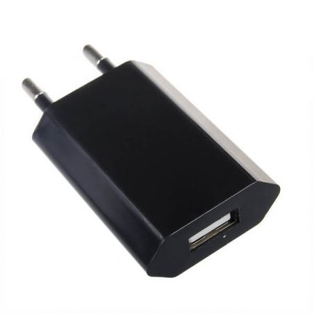 Zwarte netlader USB-iPhone iPod iPod CE-goedgekeurd 1,0 Amp.  laders - Batterijen externes - Kabels iPhone 4 - 2