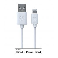 2 in 1 white pack MFI cable lightning + CE approved mains charger  iPhone 5 : Packs - 2