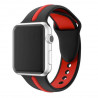 Bracelet Apple Watch Sport bande silicone 44mm & 42mm Noir