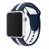 Bracelet Apple Watch Sport bande silicone 44mm & 42mm Bleu 