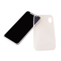 Dubbele TPU Case 360 Graden Cover 2 in 1 iPhone X Transparant