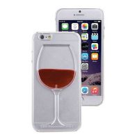 Transparente Softtasche Weinglas für iPhone 6 und iPhone 6S
