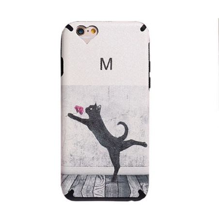 TPU Case Cat and Flower iPhone 6 / iPhone 6S