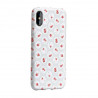 Beige case with flower print iPhone X