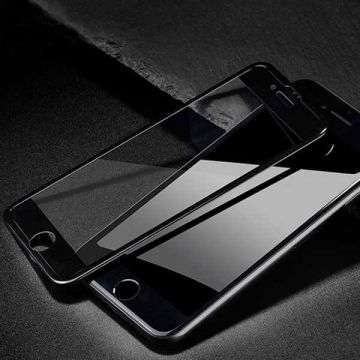 Schutzfolien aus gehärtetem Glas 3D für iPhone 7 / iPhone 8 Outline schwarz oder weiß