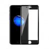 Protection en verre trempé 3D incurvé iPhone 7 / iPhone 8 contour blanc ou noir