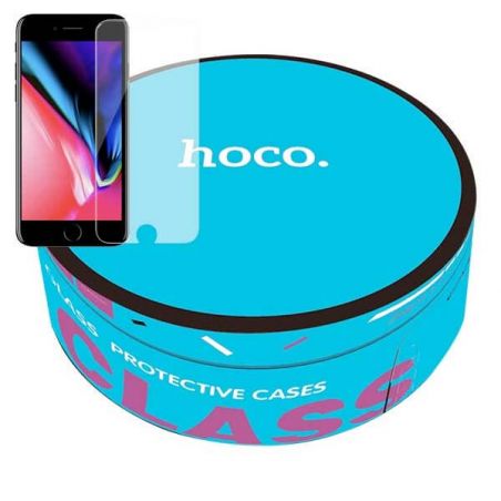 Packung mit 10 Schutzfolien aus gehärtetem HD-Glas iPhone 7/8 Hoco