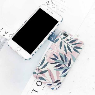 Hard case printed leaf iPhone 7 / iPhone 8