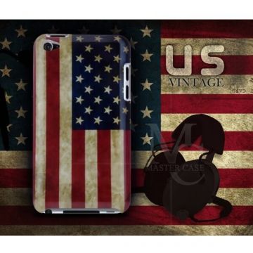 Amerikaanse vlagschelp Amerikaanse vintage iPod Touch 4