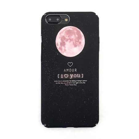 Achat Coque rigide Soft Touch Lune rose iPhone 7 / iPhone 8 / iPhone SE 2 COQ7G-175x