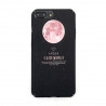 Hartschalenetui Soft Touch Moon rosa iPhone 7 / iPhone 8