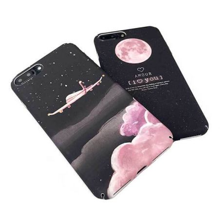 Hartschalenetui Soft Touch Pink Moon iPhone 6 / iPhone 6S