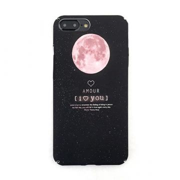 Achat Coque rigide Soft Touch Lune rose iPhone 6 / iPhone 6S COQ6X-059x