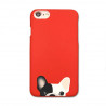 Hartschalen Soft Touch Französische Bulldogge iPhone 7 / iPhone 8