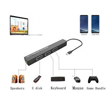 USB-C Hub auf 3 USB und Audio Adapter  Kabel und adapter MacBook - 2