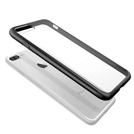 Transparent TPU case with black borders for iPhone 7 / iPhone 8