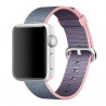 Armband Nylon geflochten hellrosa/rosa Apple Blue Uhr 40mm & 38mm