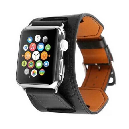 2 in 1 Leather Bracelet Fashion Band for Apple Watch 38mm
