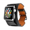 Modeband 2 in 1 leren armband voor Apple horloge 38mm