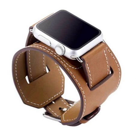 Modeband 2 in 1 leren armband voor Apple horloge 42mm  Riemen Apple Watch 42mm - 3