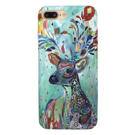 Soft Touch Hartschalenetui Art Serie Deer iPhone 8 Plus / 7 Plus  Abdeckungen et Rümpfe iPhone 8 Plus - 1