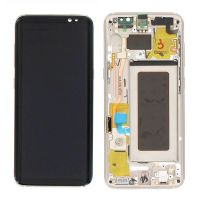 Original quality complete screen for Samsung Galaxy S8 in gold