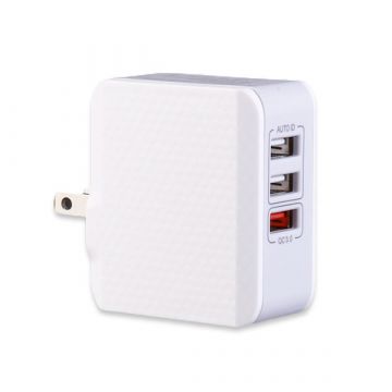 USB Lader 3 Poorten snel opladen  laders - Batterijen externes - Kabels iPhone 4S - 2