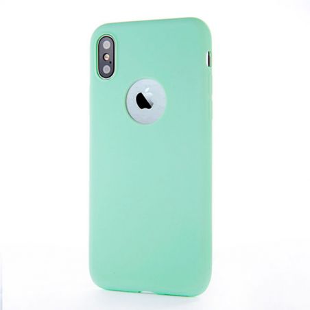 Achat Coque Silicone iPhone X Xs - Turquoise COQXG-067