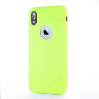Silicone Case for iPhone X - Green Apple