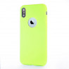 Coque Silicone iPhone X Xs - Vert Pomme