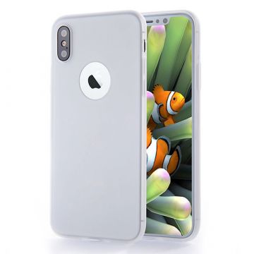 Silicone Case for iPhone X - White transparent