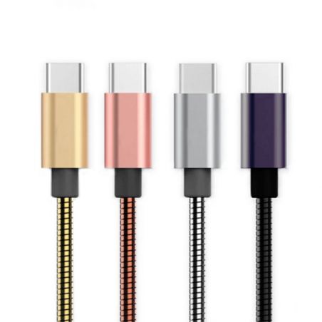USB-C Metallkabel  Ladegeräte - Batterien externe - Kabel iPhone 5 - 1