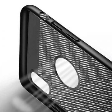 Microperforated rigid shell for iPhone X