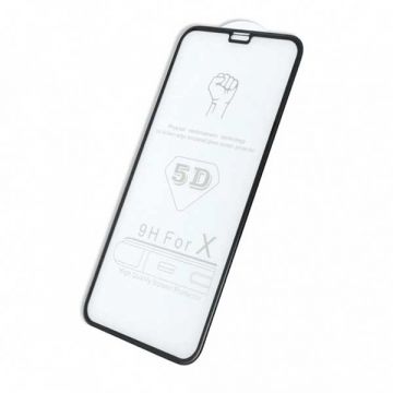 5D Premium iPhone X Xs gebogene gehärtete Glasfolie  Schutzfolien iPhone X - 4