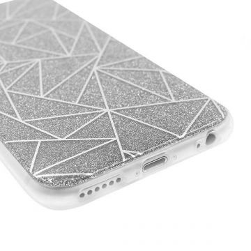 Achat Coque TPU paillettes et formes géométriques iPhone 6 / iPhone 6S