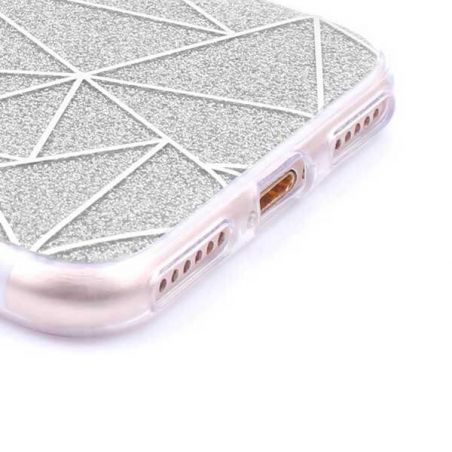 TPU glitter shell and geometric shapes iPhone 6 / iPhone 6S