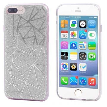TPU-Glittergehäuse und iPhone 6 / iPhone 6S geometrische Formen  Abdeckungen et Rümpfe iPhone 6S - 6
